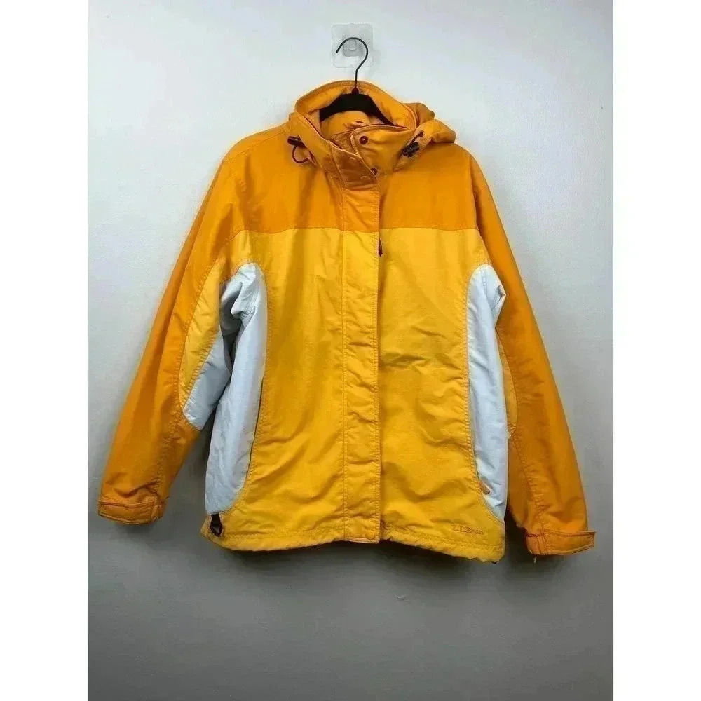 L.L.Bean Yellow Winter Jacket Snow Coat - size Small